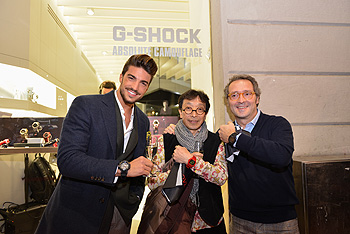 Mariano Di Vaio氏、伊部菊雄、カシオイタリアスタッフ